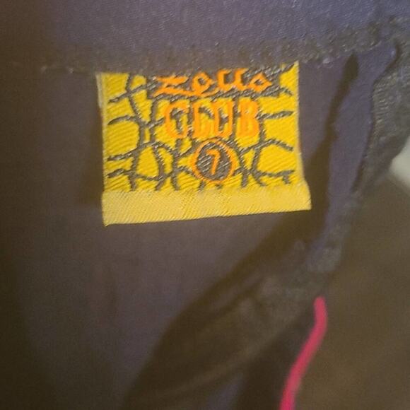 Vintage 1970's Zello Club Sheer Black Tabard Tunic Dress - Picture 8 of 8